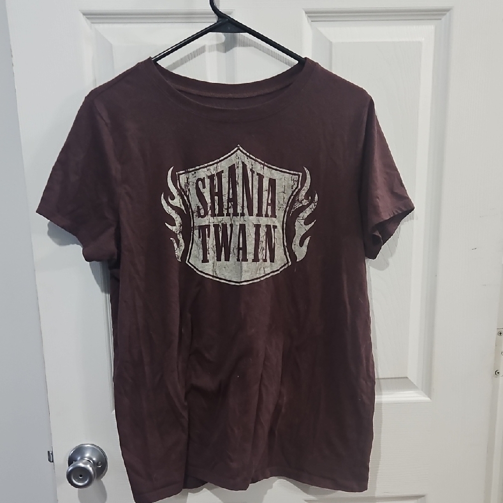 Torrid Womens Shania Twain Brown Graphic T Shirt Size 0 Country Western‎ Music